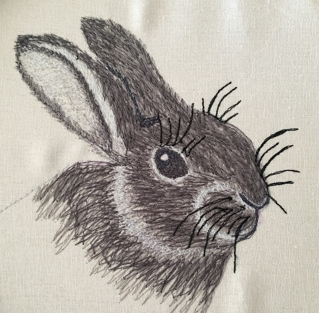My thread painted rabbit
