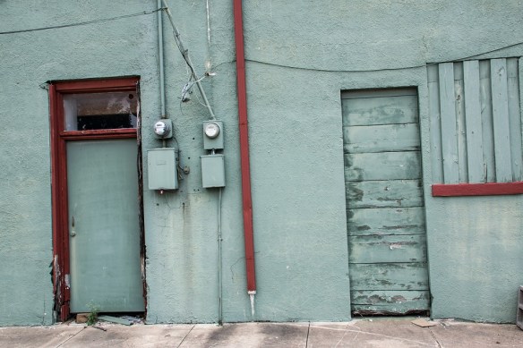 Set of doors on the side