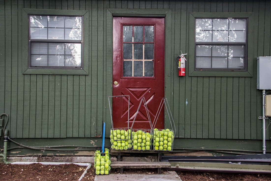 Door and Tennis Balls at Newks