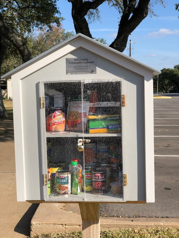 "Take what you need. Leave what you can."