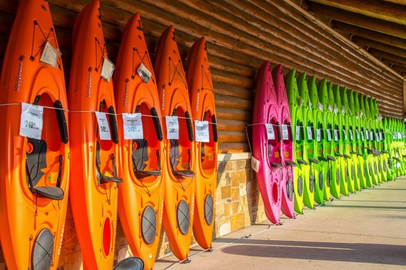 Kayaks at Cabelas