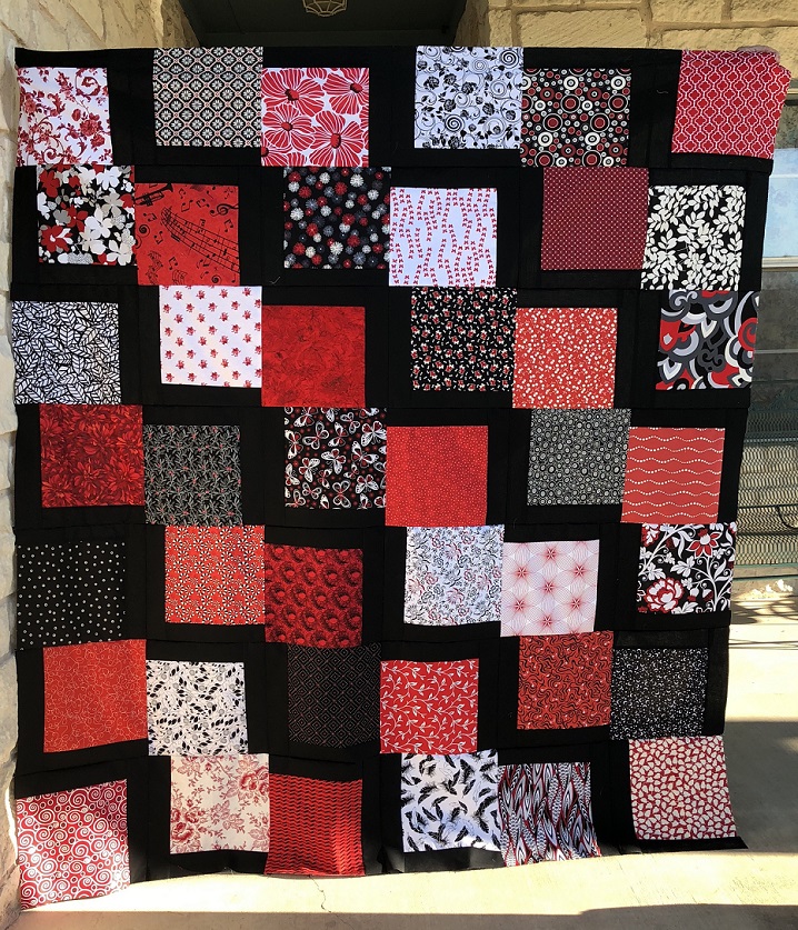 00s Falling Charms Red Black White