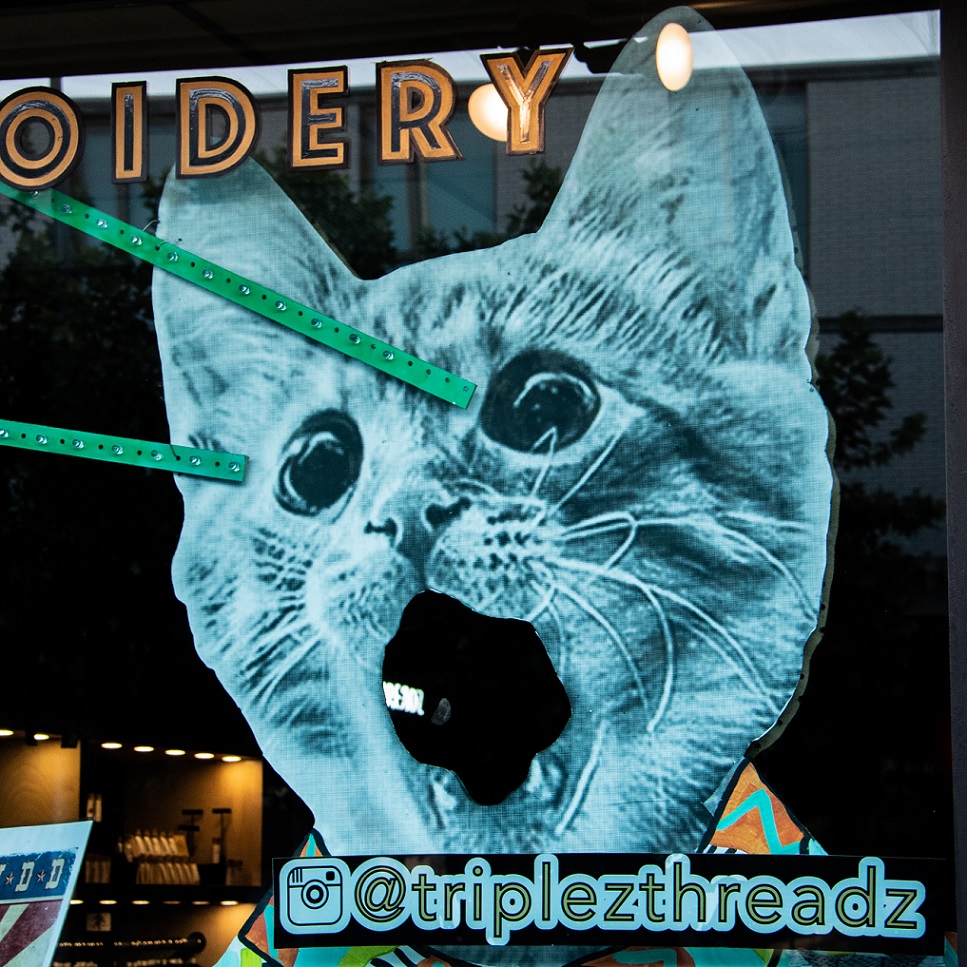 Triple Z Threads window on South Congress, Austin, Texas