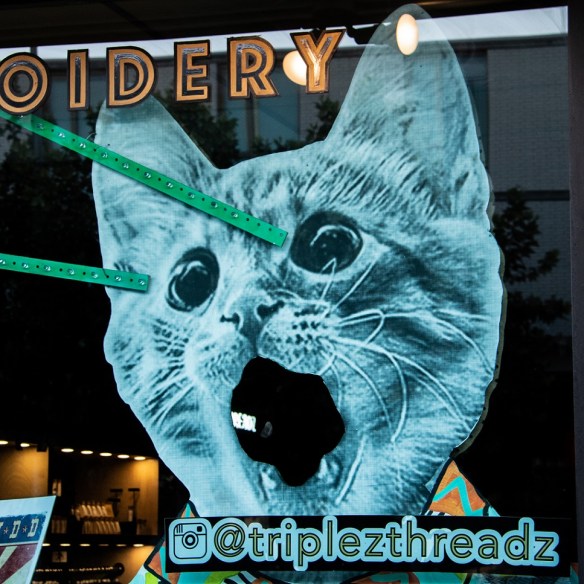 Triple Z Threads window on South Congress, Austin, Texas